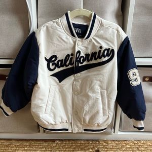 Zara Kids California Letterman Jacket size 4-5 years